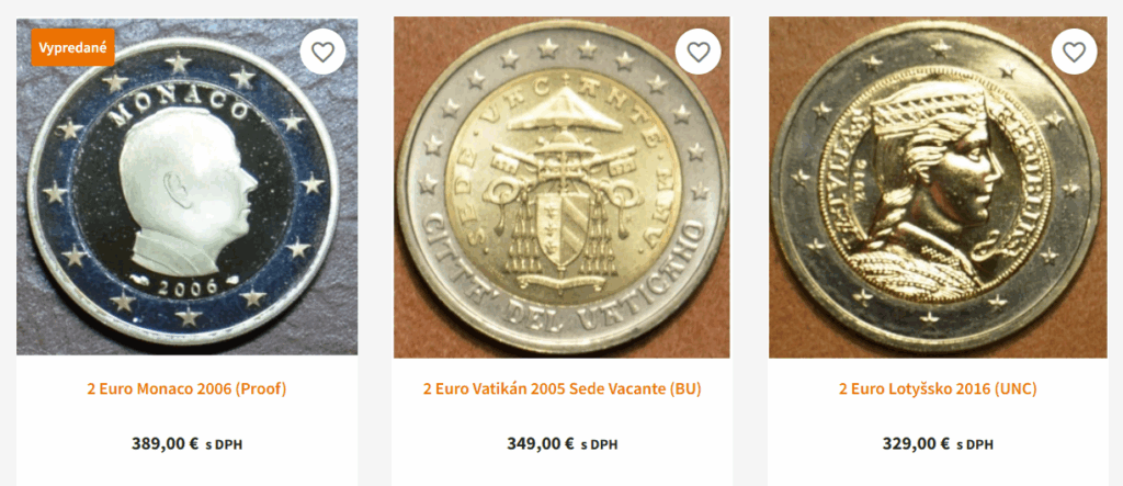 2 eurove  mince obehove